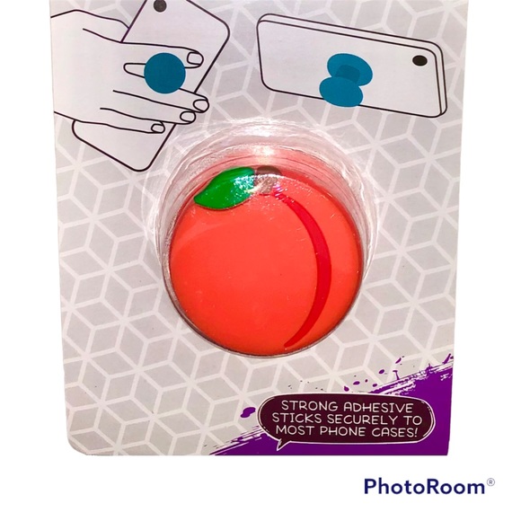 🍑 KAWAII PEACH PHONE GRIP & STAND 🍑 - Picture 2 of 5